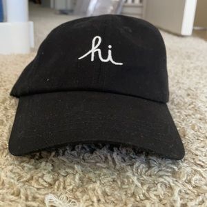 In4mation, Cursive Hi Dad Hat, Black, Never Worn but No Tags